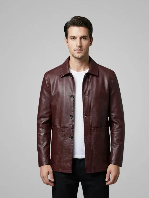 men’s tailored fit lightweight spring jacket with breathable modern design