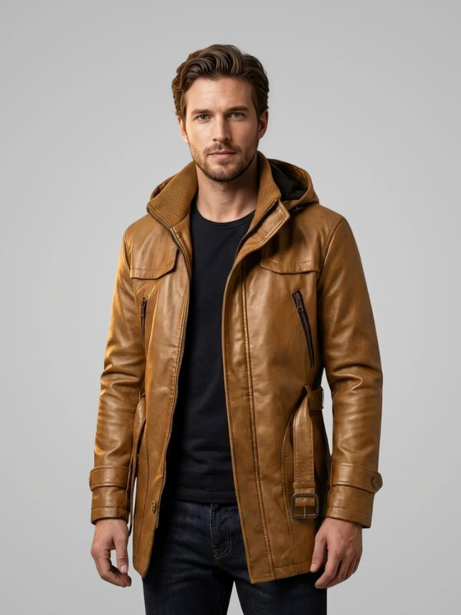 men’s hooded spring jacket lightweight and breathable for everyday wear